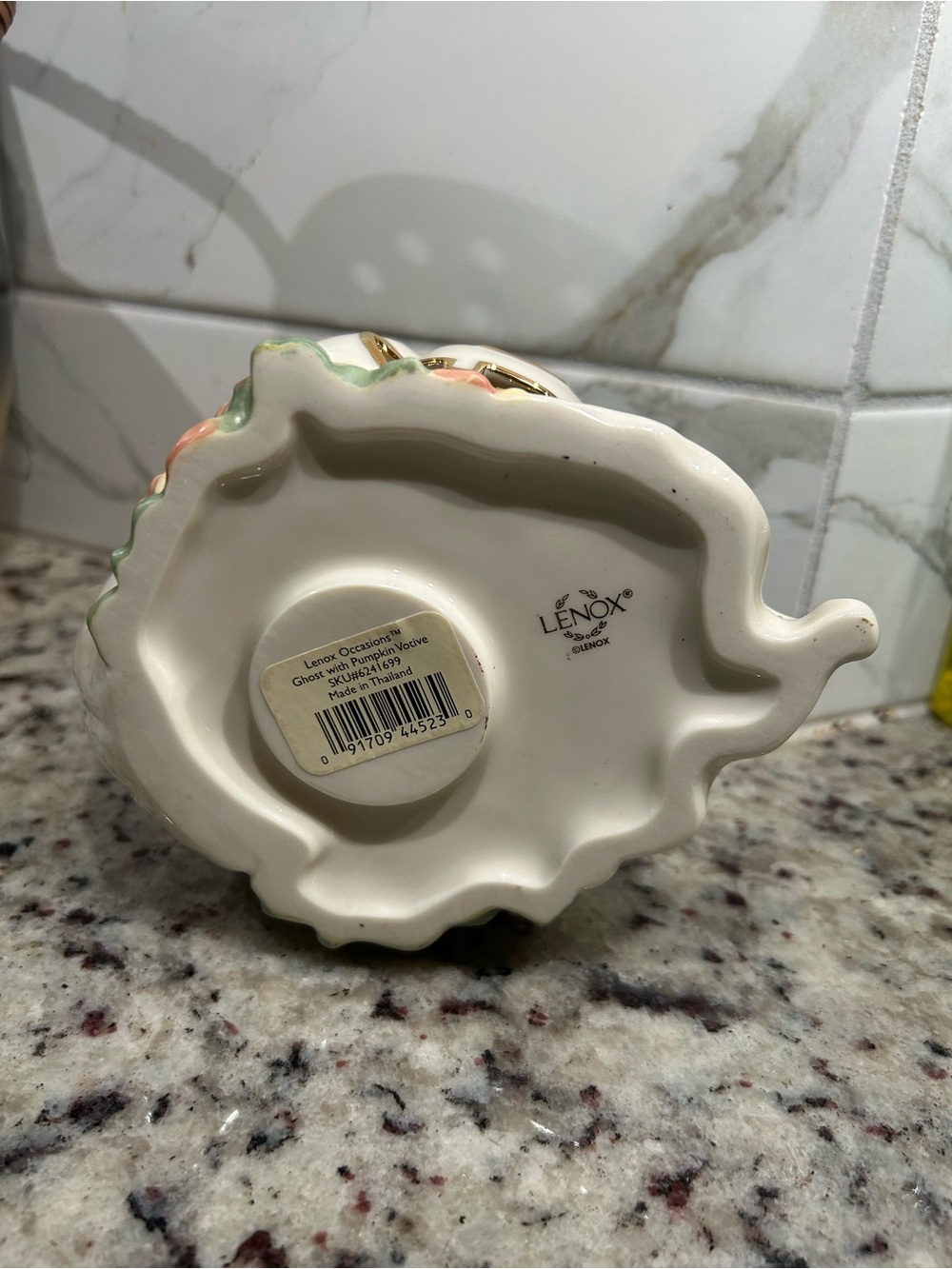 Lenox Occasions Ghost with Pumpkin Votive